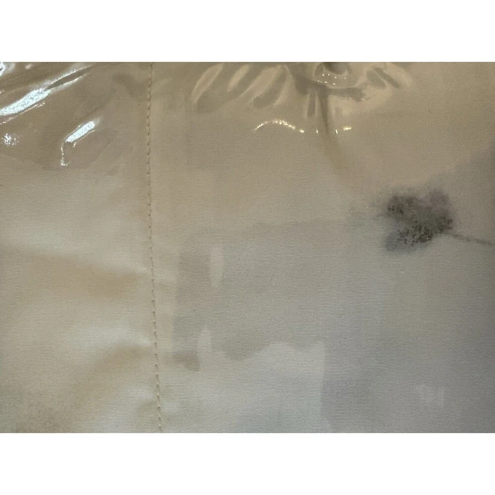 JC Penney Home  2 Queen Size Pillow Cases 250 Egyptian Cotton Slate Green/Ivory - Picture 5 of 5